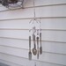 vintage SILVERWARE REcycled / REpurposed / UPcycLed inTo WinDchimes WinD ChiMes with SiLver,lavender and cLear glass BeaDs
