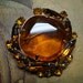 Eyecatching Topaz rhinestone brooch