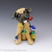 Mastiff Ornament Tan and Black with Christmas Lights Original Sculpture