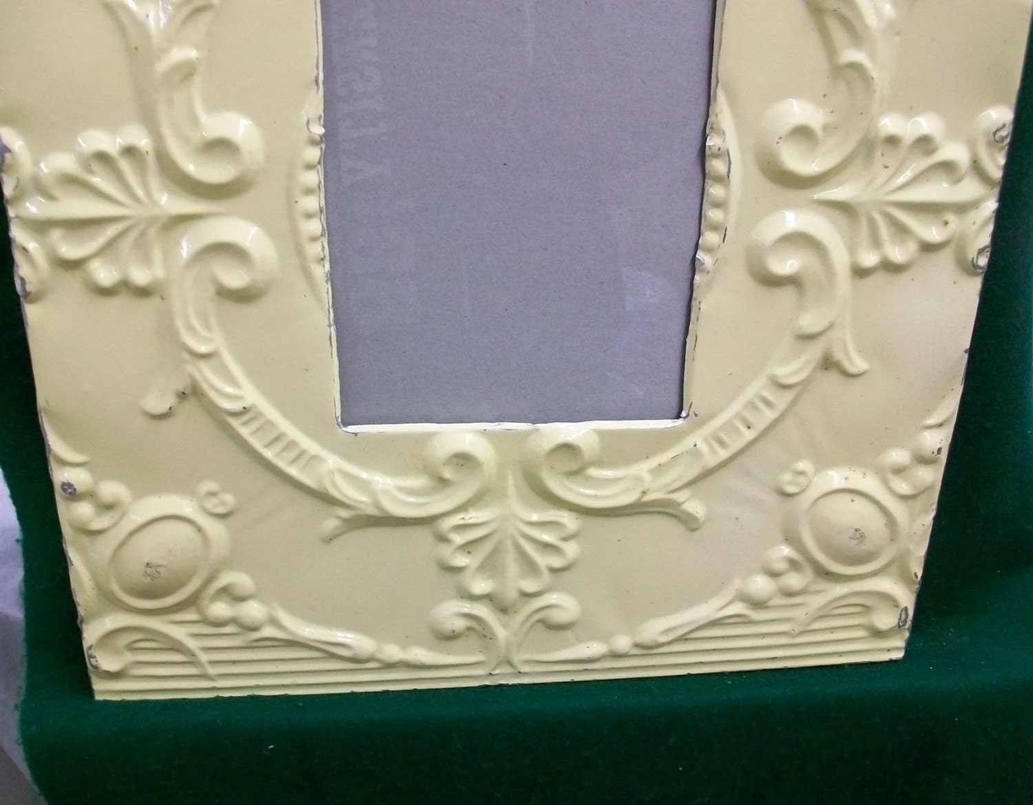 TIN CEILING Picture Frame 8x10 Shabby Recycled CHIC s1818