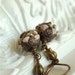 miss jane bennet - vintage enamel flower jane austen inspired earrings