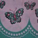Oh So Fun Mod Butterfly and Tulips - Vintage Fabric Full Feedsack 40s 50s Novelty Border