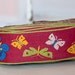 3 yards Mod Embroidered Vintage Trim- Juvenile Butterflies Whimsical 60s 70s New Old Stock