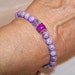 Wrist Mala Japa Light Purple Riverstone Riverstone Bracelet