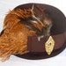 Vintage Peachbloom Velour Small Brown Derby - Steampunk