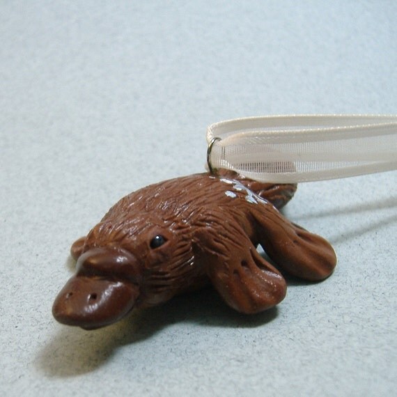 the xmas platypus ornament with snowflake tush the xmas platypus ornament with snowflake tush