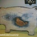 Primitive Grungy Wood Pig Cutting Bread Board - AW
