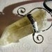 Citrine Crystal Pendant in Silver Swirls: Prosperity Necklace - Genuine, Untreated Citrine Point, Healing Jewelry for Shamanism, Meditation