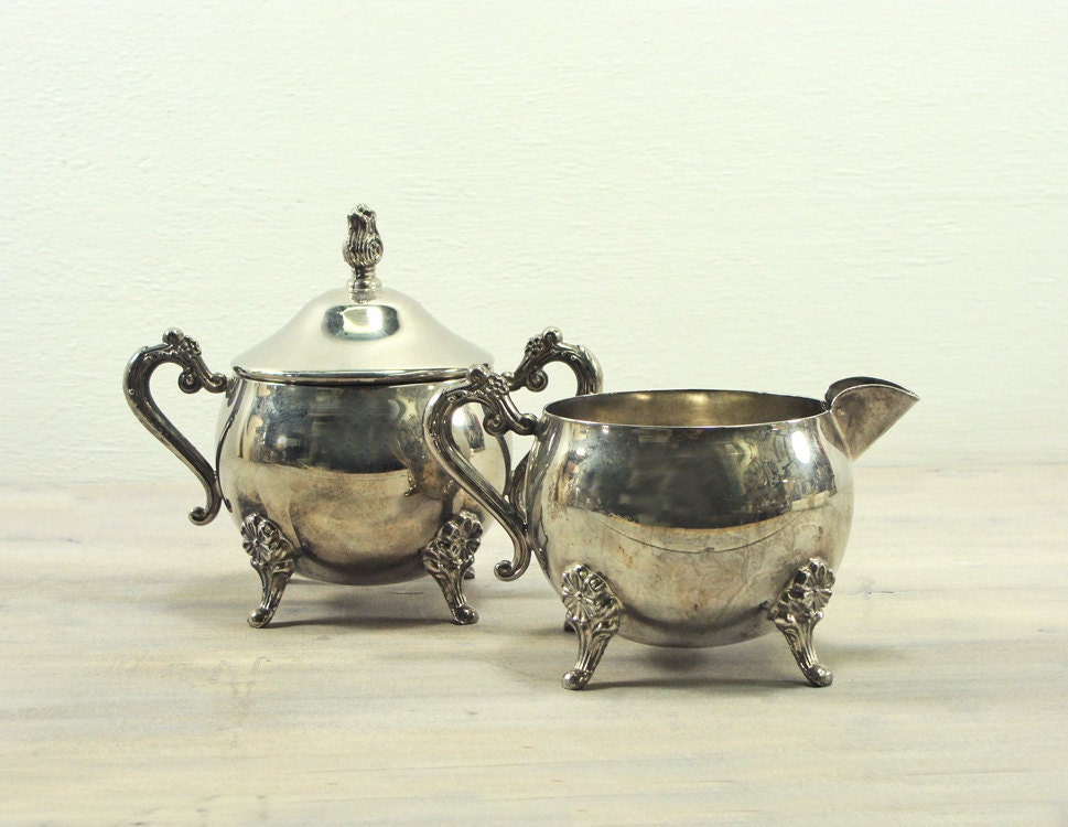 Download Vintage Silver Plate Sugar and Creamer cyber monday under 25