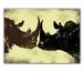 Two Bull Rhinos fighting