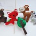 Hanging Woodland Creatures Mobile - Fox, Deer, Raccoon, Bear, and Tree