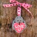 Manatee Ornament with Love U Valentine Heart