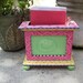 Whimsical Wood Desk Organizer Pencil Box Picture Frame