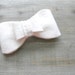 White Wedding Bow Fascinator Clip // Bridal Hair Accessory by OrdinaryMommy on Etsy