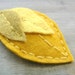 SALE Yellow Leaf Felt Clip // Mustard // Woodland Hair Accessory by OrdinaryMommy on Etsy