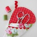 Scissor Sleeve - Bijou in White and Red