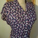Natalie 1940s flutter sleeve rayon blouse