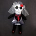 Gertie - the broken-hearted skelly bride - Halloween - Day of the Dead doll
