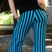 Black and Blue Miracle Worker Pants -- Size Large