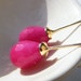 The Berries Earrings - Hot Pink Drop Earrings