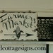 Farmers Market Roadside sign vintage style chippy farmhouse sign