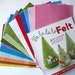 Wool Felt and Craft Book Set, Fa La La La Felt, Wool Felt Sheets