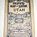 Vintage (1930s) Highway Map and Guide - Utah - for Framing or Crafting