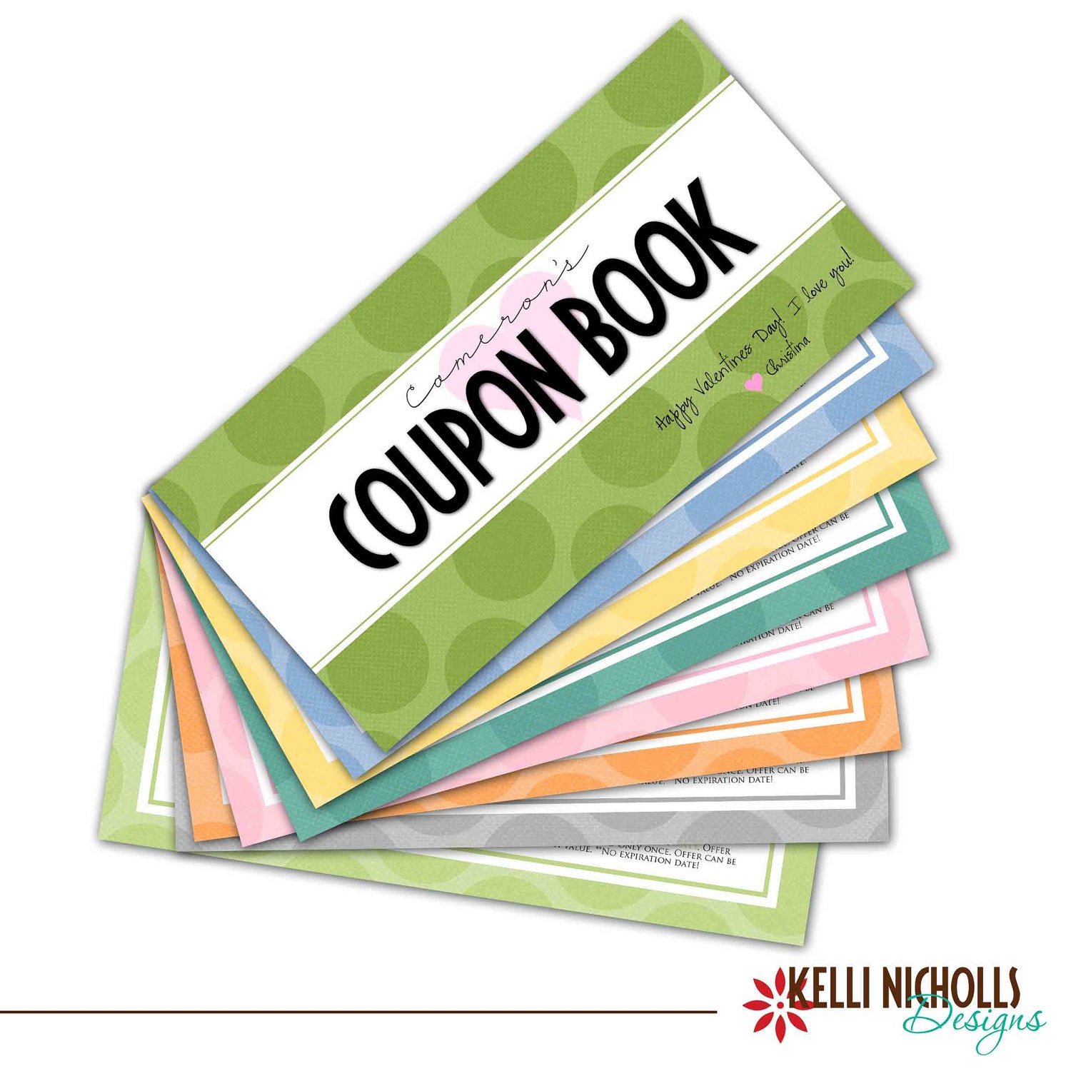 Printable Coupon Book CUSTOM FOR dmuther