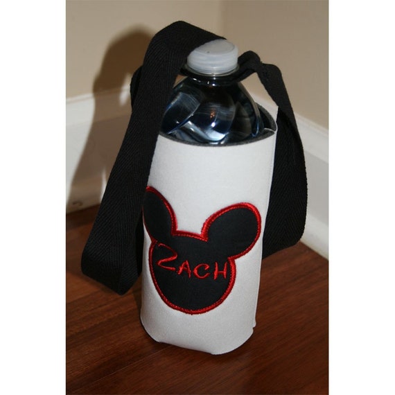 Disney Mickey Mouse Embroidered Water Bottle Koozie with