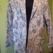Womens Floral Chambray Print Jacket BrocadeTapestry Coat Michael Lewis MADE IN USA