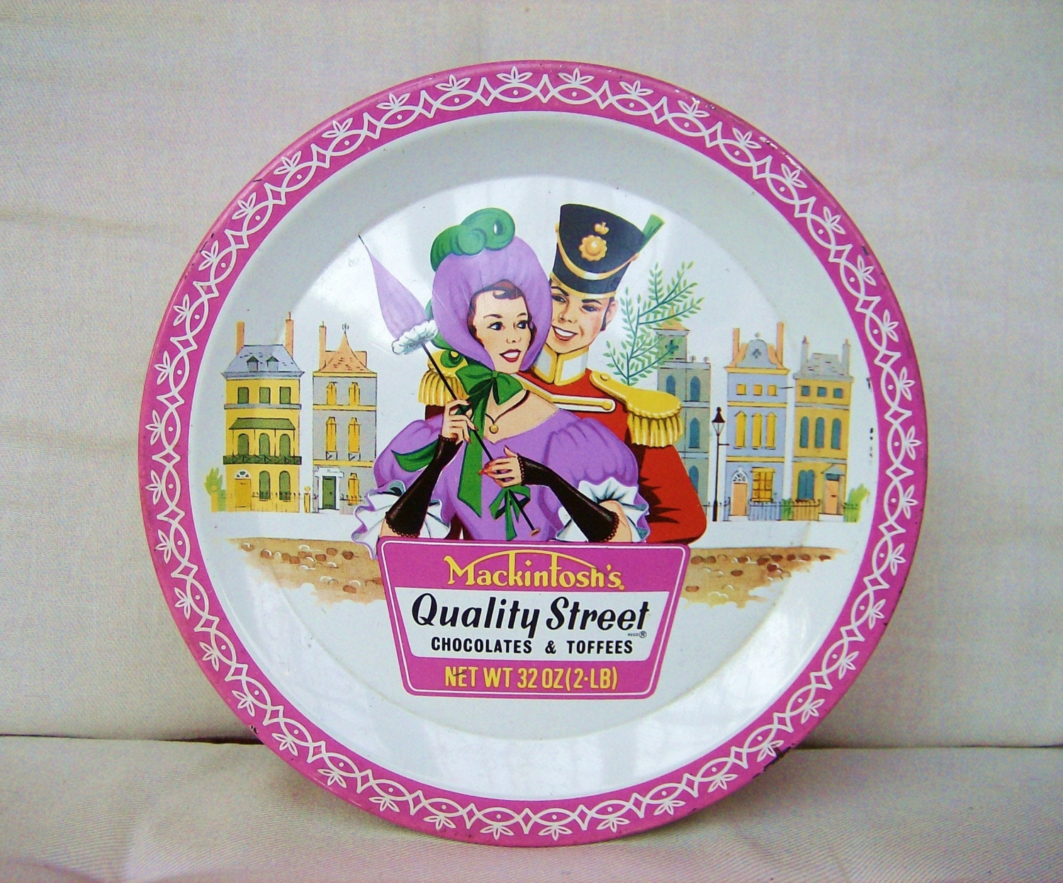 1950s MACKINTOSH QUALITY STREET TIN by ThisOldeStuff on Etsy