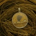 CLEARANCE SALE Real Wing Pendant - Large round Atlas Moth
