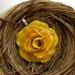 Large Yellow Rose Necklace - Real Flower Jewelry