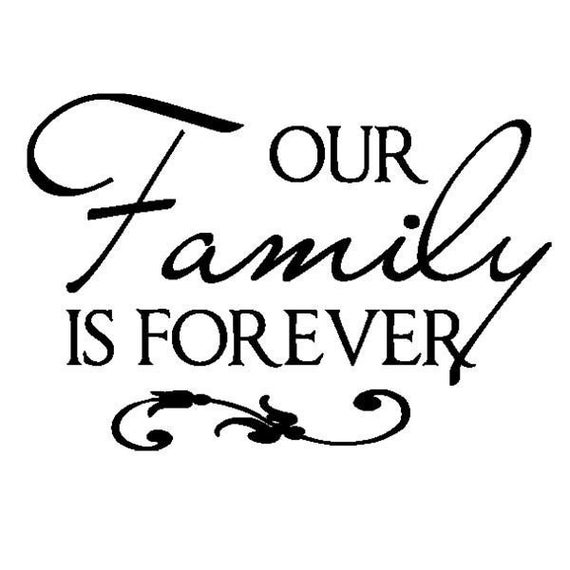 Our Family is Forever Vinyl Decal by empressivedesigns on Etsy