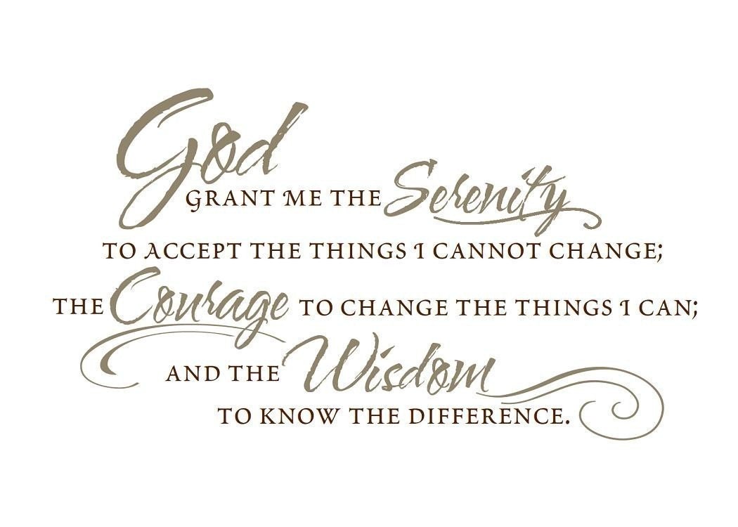 The Serenity Prayer LARGE Vinyl Wall Art by empressivedesigns