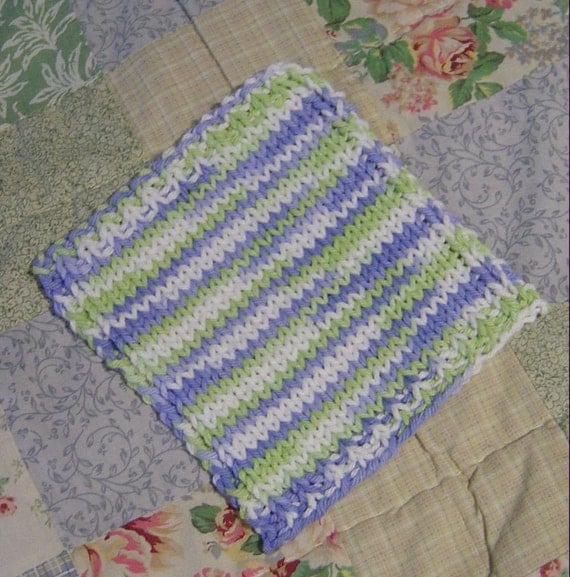 Hand Knit Baby Washcloth Pattern PDF