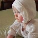 Traditional French Baby Bonnet Knitting Pattern PDF