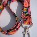 ID Badge Lanyard in bold rainbow paisley print