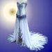 Custom Listing fo Becca Francis Hand Painted Gothic Wedding Gown