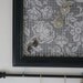 Black Framed Jewelry Organizer- Grey and White Flowers