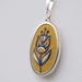 Embroidered Necklace Hand Embroidered Flower Pendant