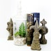 Decorative Plant Terrarium in Vintage Style Lidded Jar