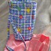 Drop Spindle Bag with Silky Insert Fiber Bag, Spin on the Go Bag, Blue Print Cotton, Spindle Pouch, Pockets, Padded, Drawstring SHIP Incl