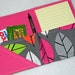 Mini Shopper - Notepad Clutch - Spring Leaves