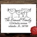 Bird Family Custom Rubber Stamp - Return Address Stamp - Personalized Old Fashion Rubber Stamper - Style 1232