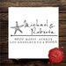 Beach design with starfish Custom Personalized address MONOGRAM INITIAL or save the date rubber stamp cute wedding gift - style 1279