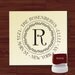 Custom Personalized ROUND SELF INKING Return Address Rubber Stamp - style 1135 - cute wedding or christmas gift