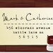 SELF INKING Custom Return Address Rubber Stamp - style 1282- cute personalized wedding or christmas gift