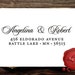 NEW Custom calligraphy personalized address wood handle mounted rubber stamp-great wedding gift - style 1172M