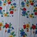 Vintage Wilendure Wilendur Tablecloth Moring Glories Yellow Red Green Blue 62x54